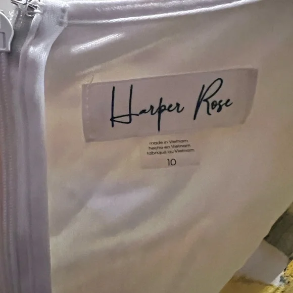 Harper Yellow and Black Floral Long Sleeve Dress - Picture 3 of 3